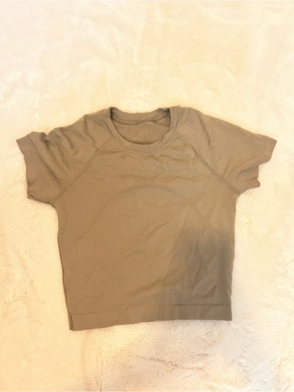 Lululemon Cropped Align Shirt- Tan/Taupe